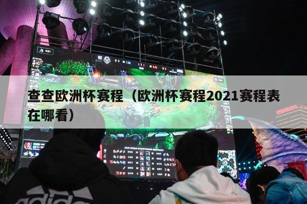 查查欧洲杯赛程（欧洲杯赛程2021赛程表在哪看）