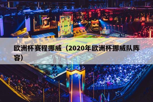 欧洲杯赛程挪威（2020年欧洲杯挪威队阵容）